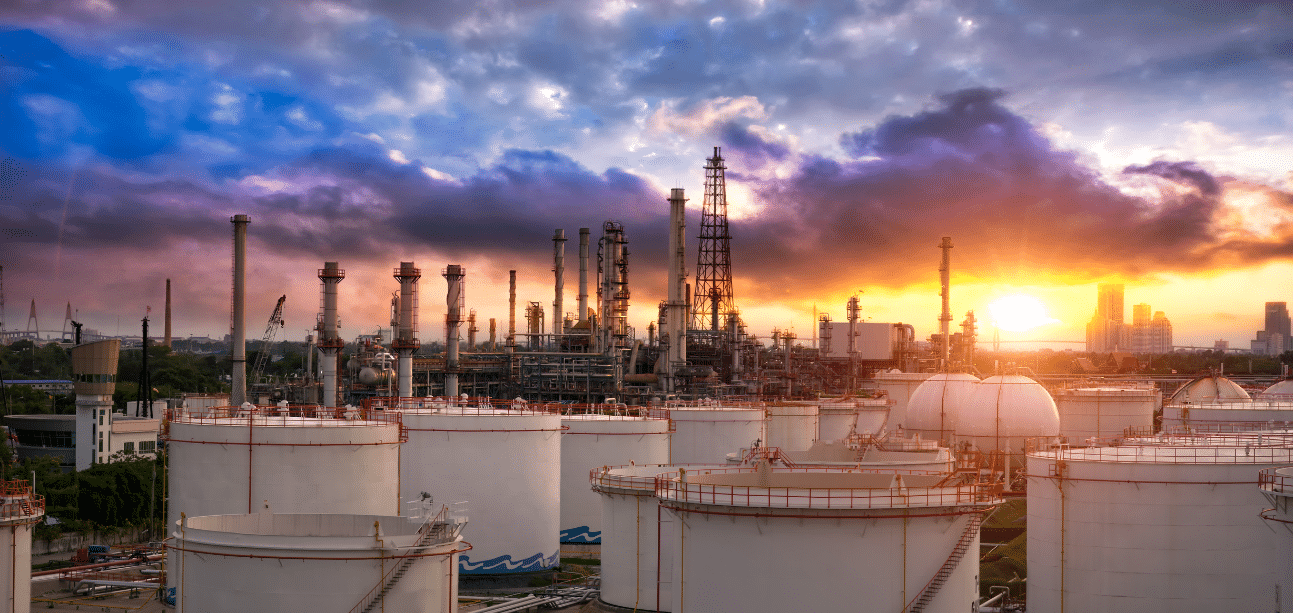 Petrochemicals, sunset